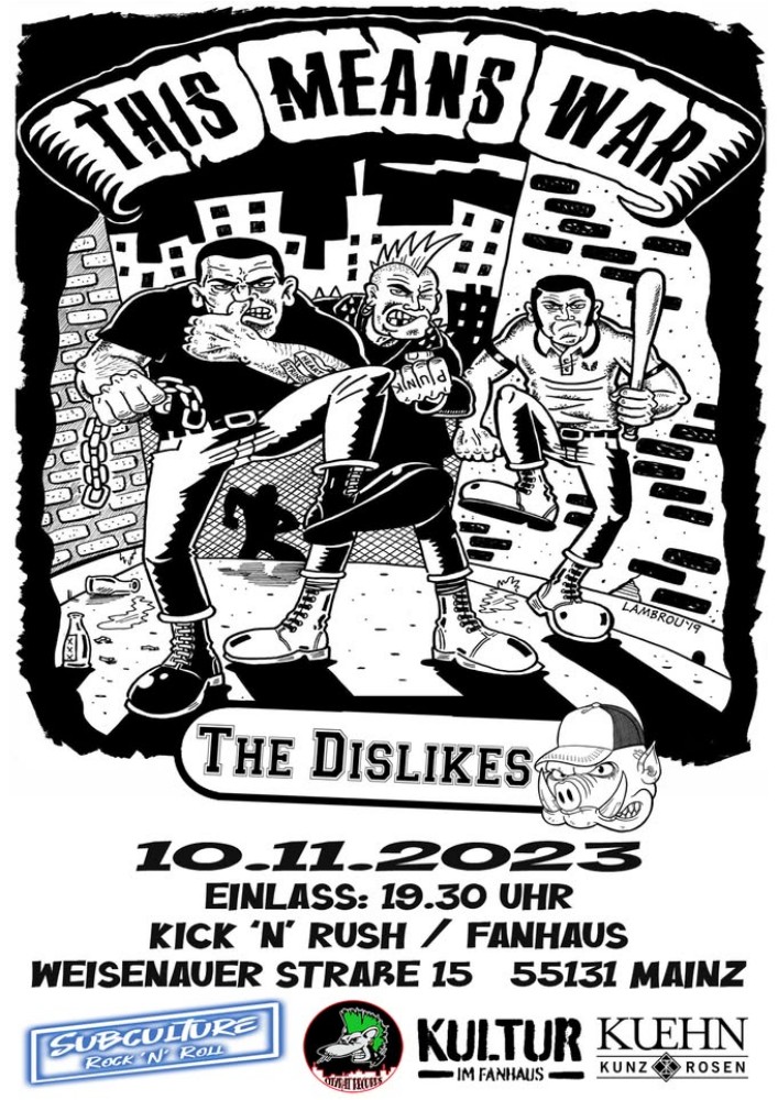 This Means War + The Dislikes Flyer