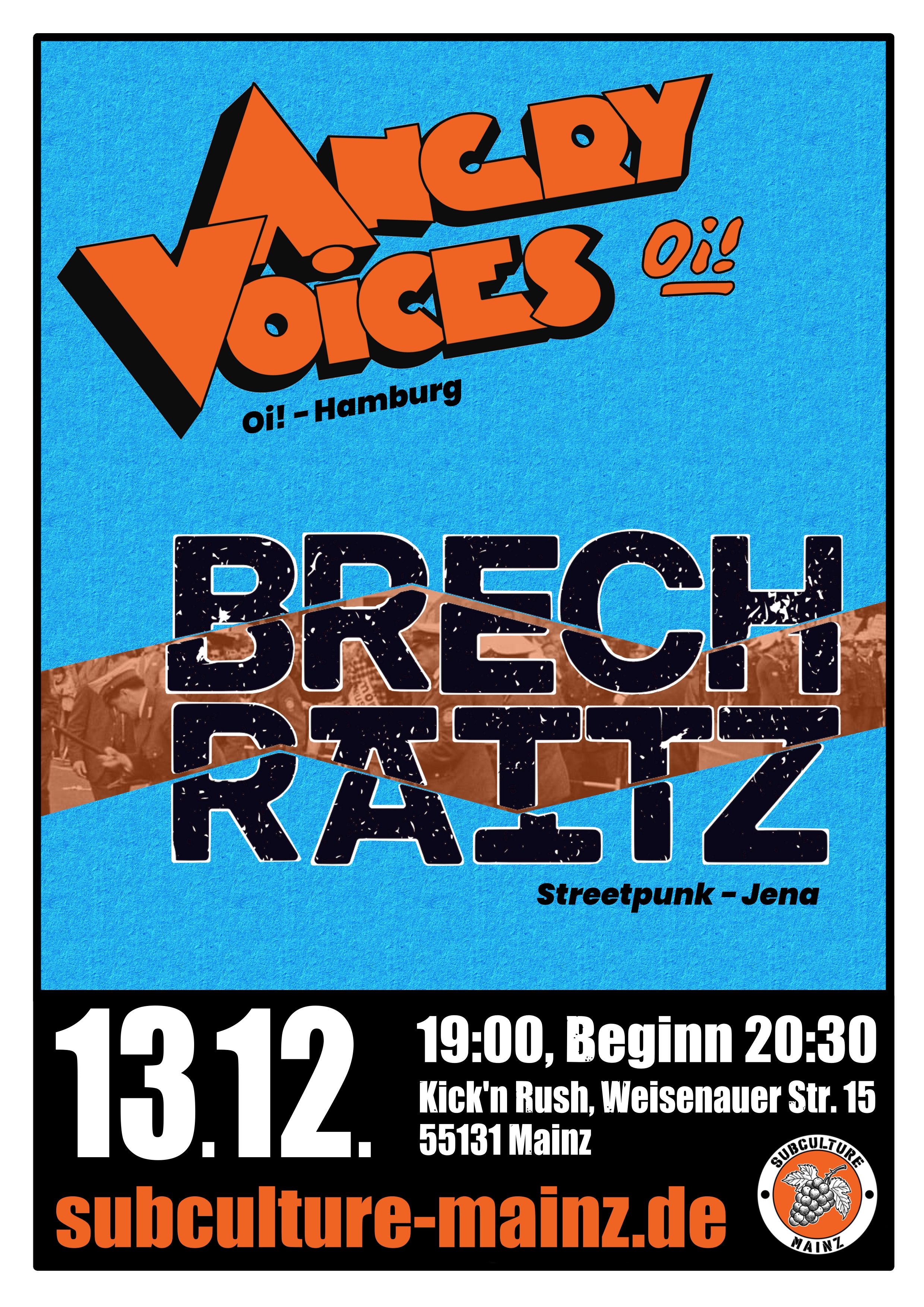 Brechraitz + Angry Voices Flyer