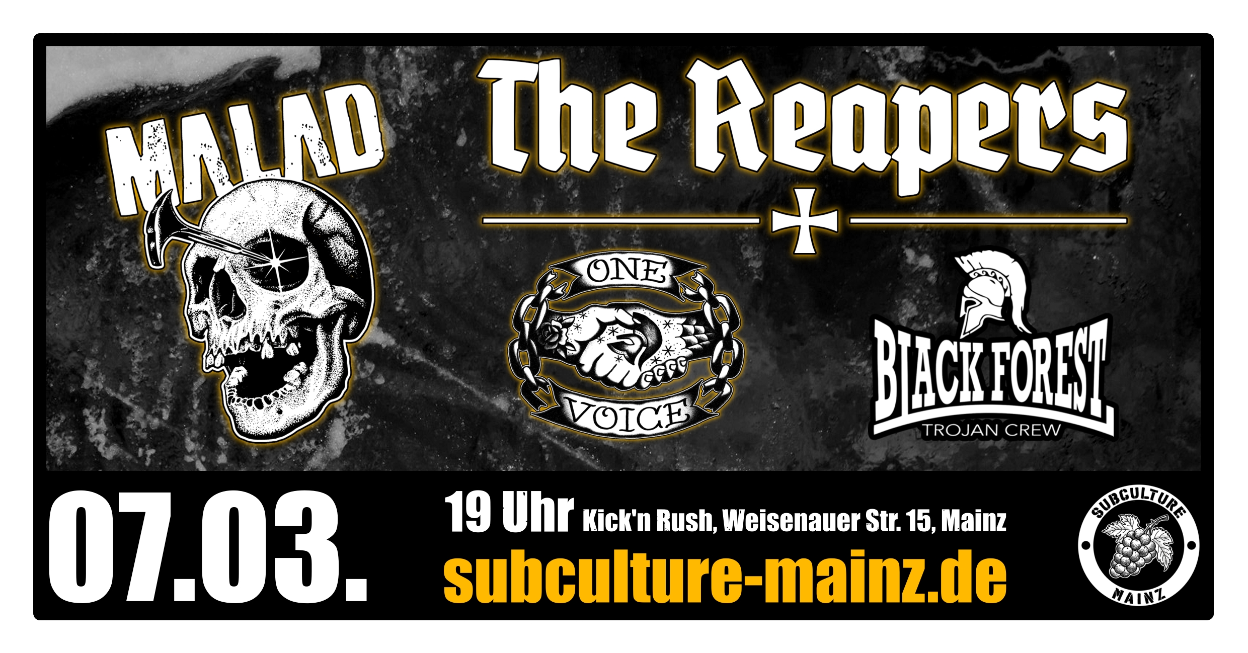 The Reapers + Malad + One Voice