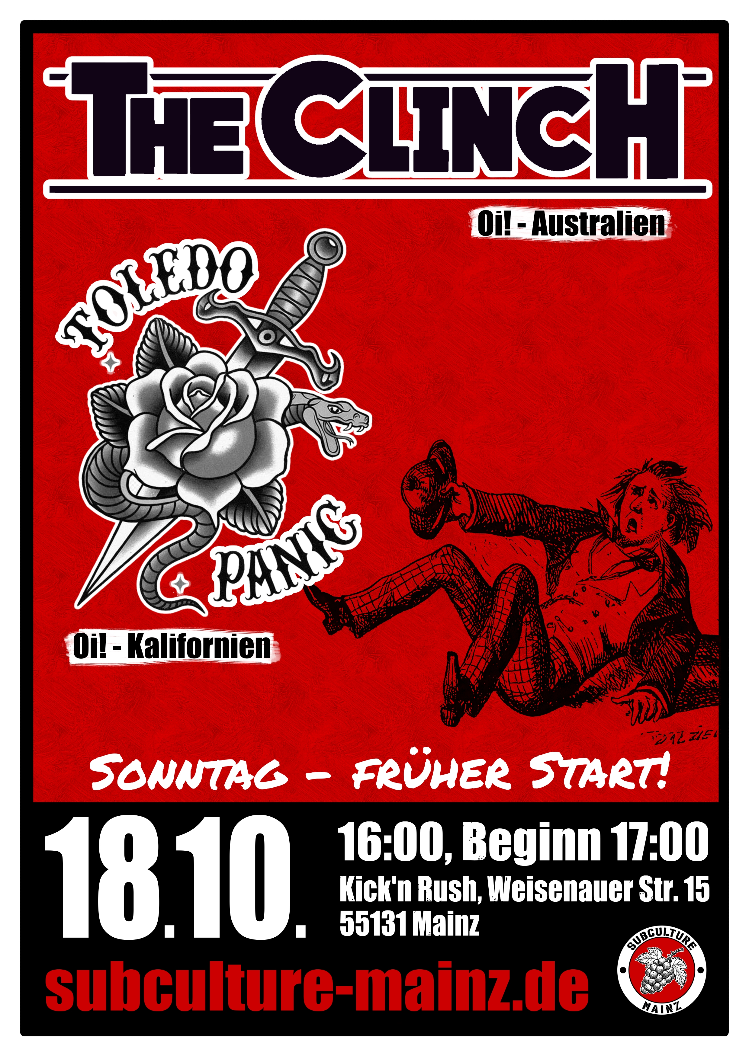 The Clinch + Toledo Panic Flyer